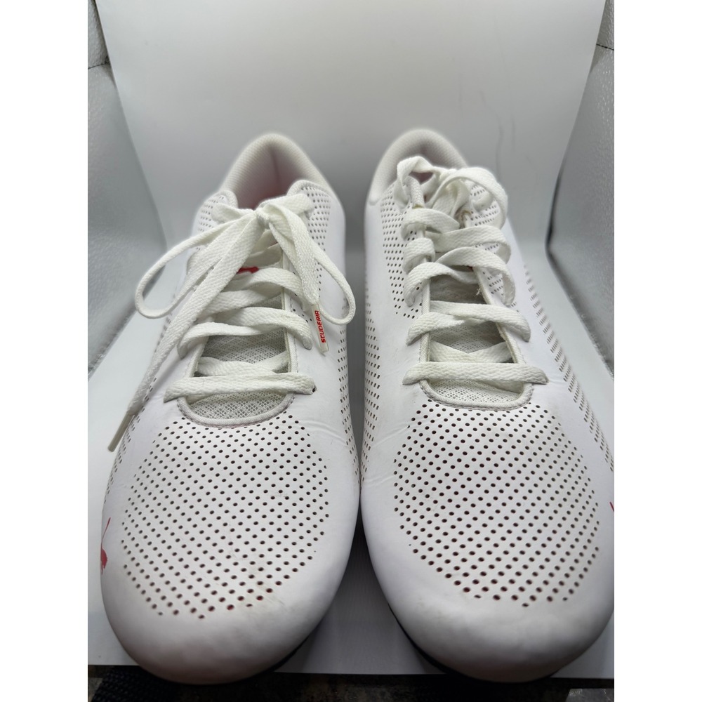 Puma Scuderia Ferrari Drift Cat 5 Ultra White Red Driving Shoes Mens 14